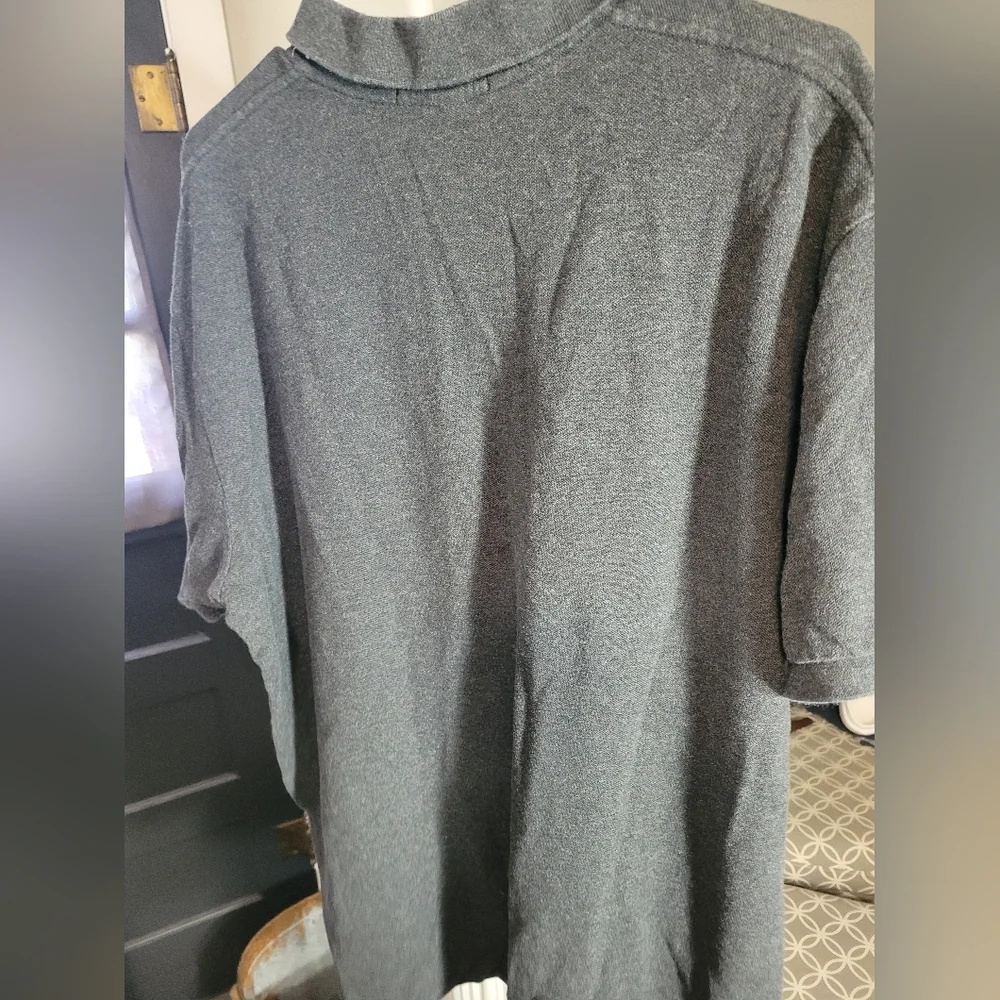 Polo by Ralph Lauren Mens Heather charcoal Preppy Normcore Polo Shirt Size XXL